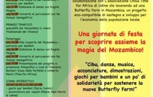 LA CASA DELLE FARFALLE E TIME FOR AFRICA PRESENTANO IL MOZAMBICO DAY