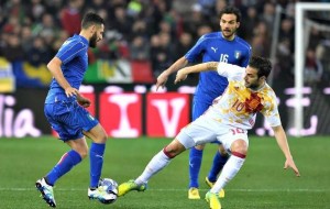 ITALIA SPAGNA 1-1. UN RICORDO ALLE VITTIME DI BRUXELLES