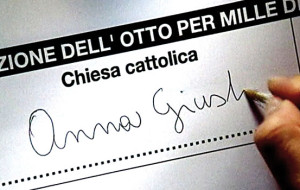 FVG, CALA L’ 8X1000 ALLA CHIESA CATTOLICA