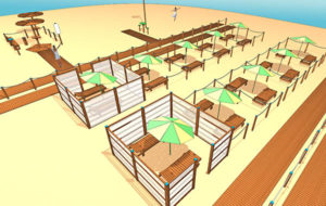 PROPOSTA ALTERNATIVA AL PLEXIGLASS IN SPIAGGIA